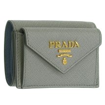 PRADA/PRADA プラダ SAFFIANO TRIFOLD WALLET サフィアーノ レザー 三つ折り財布/506102788