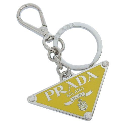PRADA(プラダ)/PRADA プラダ ACCIAIO キーリング チャーム キーホルダー/イエロー