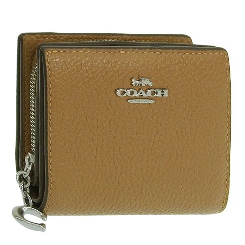 COACH(コーチ)/COACH コーチ SNAP WALLET スナップ ウォレット 二つ折り 財布/ブラウン