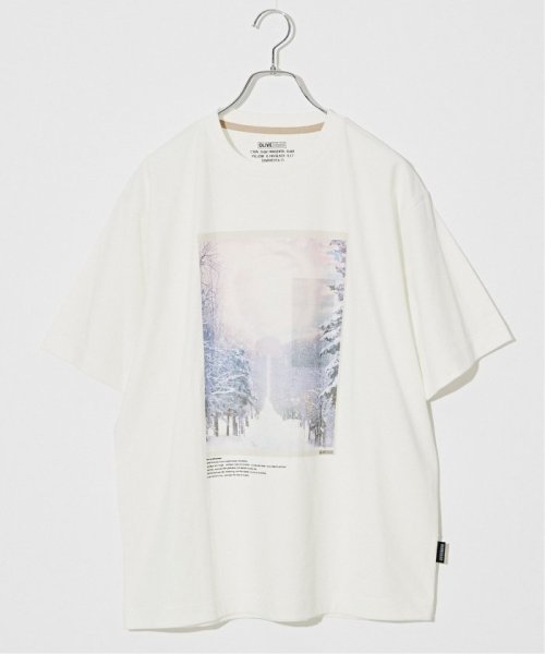 B.C STOCK(ベーセーストック)/《予約》OLIVEDRAB ICE PHOTO Tシャツ/ホワイトB