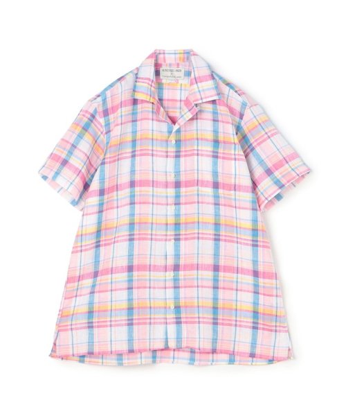 TOMORROWLAND BUYING WEAR(TOMORROWLAND BUYING WEAR)/【別注】INDIVIZUALIZED SHIRTS リネン キャンプカラーシャツ/36ピンク系