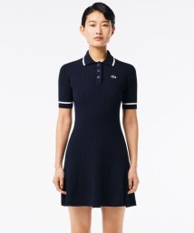 LACOSTE/シームレスビスコース ストレッチ 3Dニットポロドレス/506103966