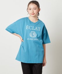 a.v.v(KID'S)/[160]エンブレム刺繍オーバーシルエットＴシャツ/506104046