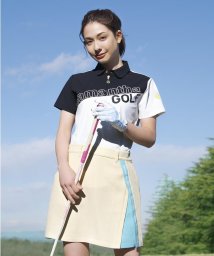 Samantha GOLF(サマンサゴルフ)/バイカラースリットスカート/イエロー
