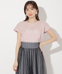 WILLSELECTION(ウィルセレクション)/Etoile刺繍パールロゴゆるTシャツ/ピンク