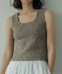 CANAL JEAN/anuke(アンヌーク) "Boucle Knit Tanktop"ブークレニットタンクトップ/62410502/506104343