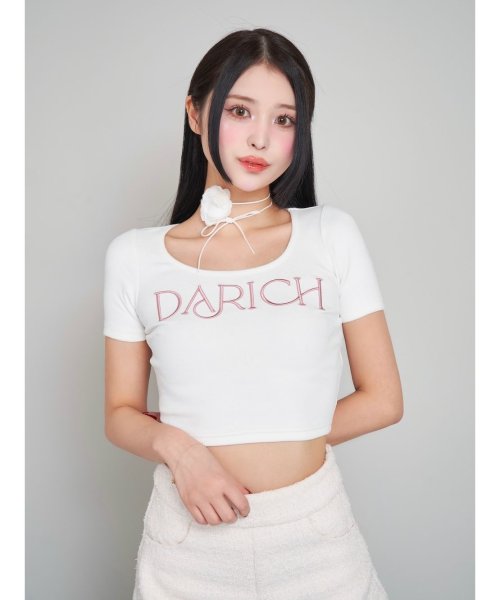 Darich(Darich)/ロゴショートTシャツ/WHT