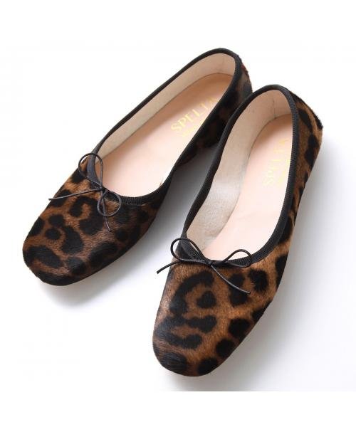 SPELTA バレエシューズ IMMA CAVALLINO レオパード スクエアトゥ IMMA SPELTA バレエシューズ CAVALLINO レオパード