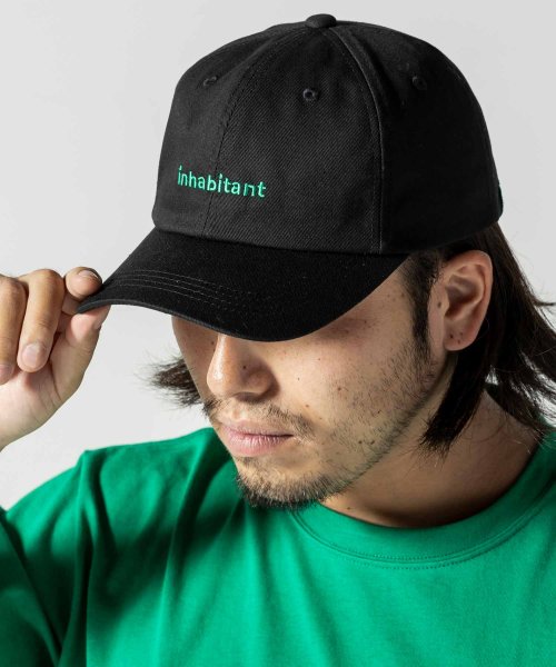 inhabitant(inhabitant)/inhabitant(インハビタント) Cotton Twill 6 Panel Cap コットンツイルキャップ カジュアルファッション サーフィン レジャー /ブラック