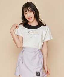 JENNI love(ジェニィラブ)/防蚊アシメオフショルTシャツ/オフホワイト