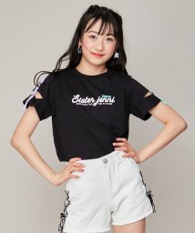 SISTER JENNI(シスタージェニィ)/防蚊そでテープあきTシャツ/ブラック
