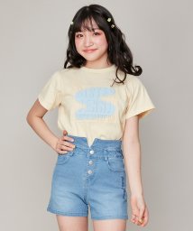 SISTER JENNI(シスタージェニィ)/スプレーエンボスロゴTシャツ/イエロー