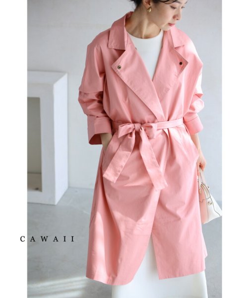 CAWAII(カワイイ)/華やぎピンクのミディアムライトコート/ピンク