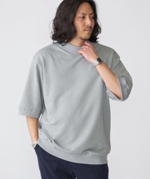 SHIPS MEN(シップス　メン)/【SHIPS別注】THYARD: スーピマコットン インレー モックネック Tシャツ/ライトグレー