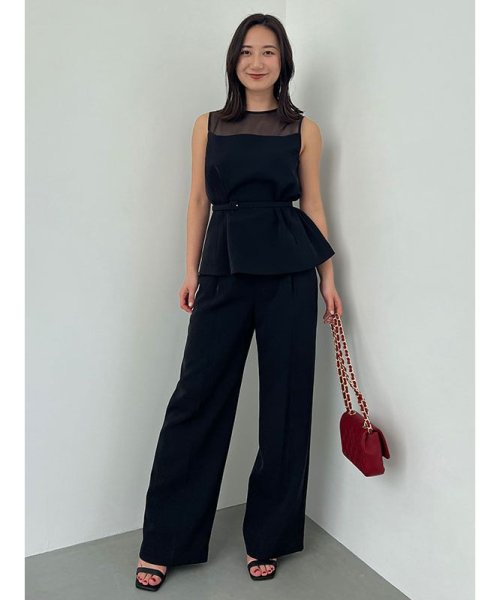 コンフォートタックストレートパンツ 着丈 ウエスト ヒップ 股上 股下 わたり幅 31cm 裾幅