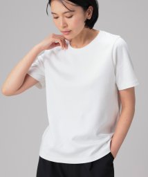 Honeys(ハニーズ)/クルーネックＴシャツ トップス Tシャツ カットソー レディース 白 黒 きれいめ /アイボリー