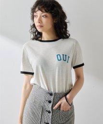 Whim Gazette/コントラストトリムTシャツ/506105056