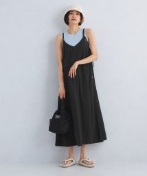 green label relaxing(グリーンレーベルリラクシング)/＜買えるCLASSY. × UNIVERSAL OVERALLコラボ＞キャミソール ワンピース/BLACK