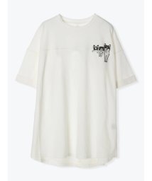 Hare no hi(ハレノヒ)/天竺ワンコポケットTシャツ/オフホワイト