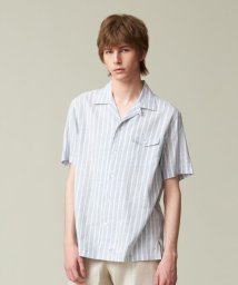 J.PRESS MENS(J．プレス　メンズ)/【HYBRID LINEN】オープンカラーシャツ/サックスブルー系1