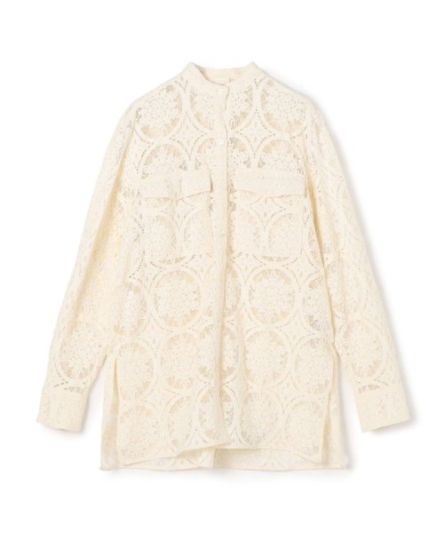 サークルコードレース スタンドカラーシャツ 