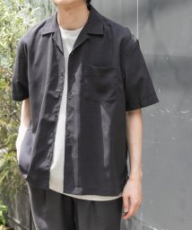 URBAN RESEARCH DOORS(アーバンリサーチドアーズ)/『セットアップ対応/速乾』FORK&SPOON　TEC LINENシャツ/CHARCOAL