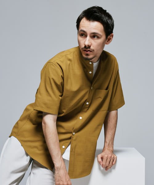 『永山瑛太さん着用』『一部WEB限定』『UR TECH DRYLUXE』バンドカラーシャツ 人気・おすすめ｜安定人気・収納便利におすすめ 丁寧対応 配送追跡可 国内発送・保証制度対応