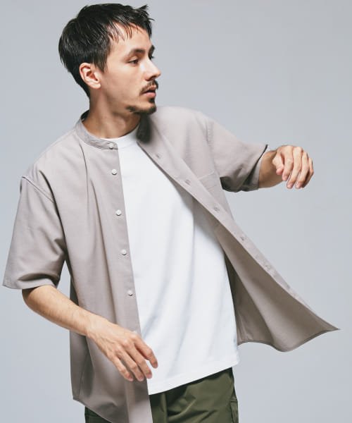 『永山瑛太さん着用』『一部WEB限定』『UR TECH DRYLUXE』バンドカラーシャツ 人気・おすすめ｜安定人気・収納便利におすすめ 丁寧対応 配送追跡可 国内発送・保証制度対応