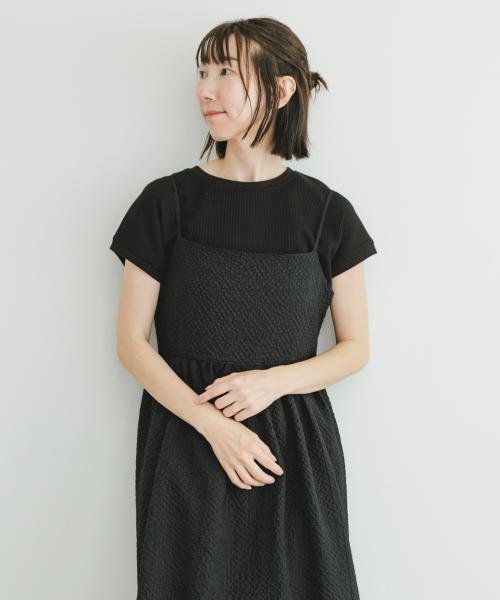 ITEMS URBANRESEARCH(アイテムズ アーバンリサーチ（レディース）)/ワッフルフレンチプルオーバー/BLK