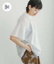 ITEMS URBANRESEARCH(アイテムズ アーバンリサーチ（レディース）)/『UR GREEN』ハイネックブラウス/WHT