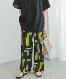 ITEMS URBANRESEARCH(アイテムズ アーバンリサーチ（レディース）)/ニュアンスプリントイージーパンツ/BRN