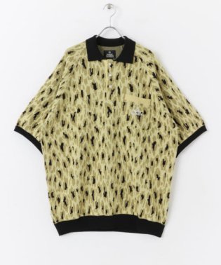 URBAN RESEARCH Sonny Label/MAGIC NUMBER　LEOPARD KNIT ポロシャツ/506105792