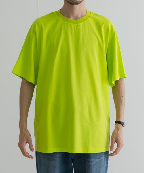 URBAN RESEARCH(アーバンリサーチ)/Yonetomi　NEW BASIC GARMENT DYED T－SHIRTS/50LIME