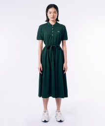 LACOSTE(ラコステ)/鹿の子地マキシ丈ドレス/ダークグリーン