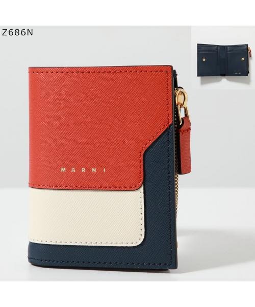 MARNI 二つ折り財布 PFMO0054U1 LV520 ロゴ MARNI 二つ折り財布 PFMO0054U1 LV520