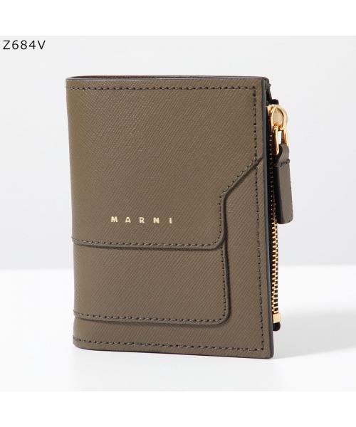 MARNI 二つ折り財布 PFMO0054U0 LV520 スモール ミニ財布 LV520 MARNI 二つ折り財布 PFMO0054U0 スモール