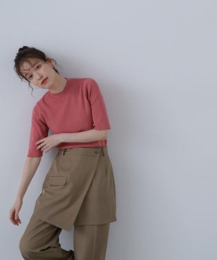 N Natural Beauty Basic/総針ボトルネック5分袖ニット 24SS/505896687