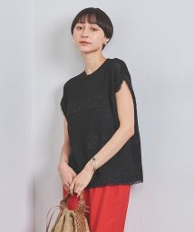 UNITED ARROWS/レースボーダー フレンチスリーブ ニット/506039274