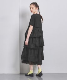 UNITED ARROWS(ユナイテッドアローズ)/＜Marilyn Moon＞ラッフル プリーツ レイヤードワンピース/BLACK