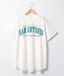 Lovetoxic(ラブトキシック)/【接触冷感】Tシャツワンピース/オフホワイト