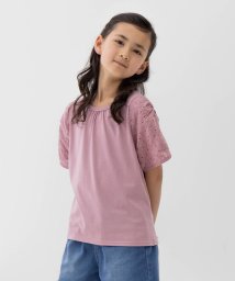 MAC HOUSE(kid's)/SARARI サラリ NAVY 袖レースプルオーバー KMH241022/506102984