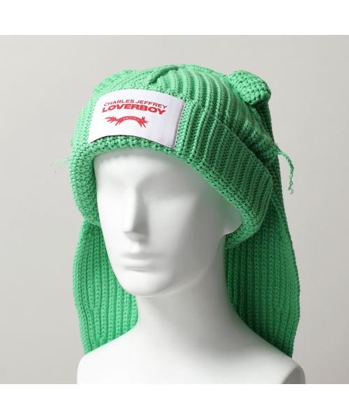 CHARLES JEFFREY LOVERBOY(チャールズジェフリー　ラバーボーイ)/CHARLES JEFFREY LOVERBOY ニット帽 CHUNKY RABBIT BEANIE/グリーン