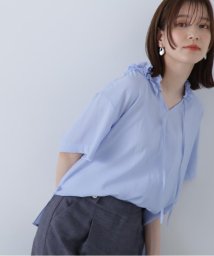 N Natural Beauty Basic/ネックフリルディテール半袖ブラウス/506106399