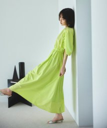 N Natural Beauty Basic(エヌナチュラルビューティベーシック)/TCドロストスリーブワンピース《S Size Line》/イエロー