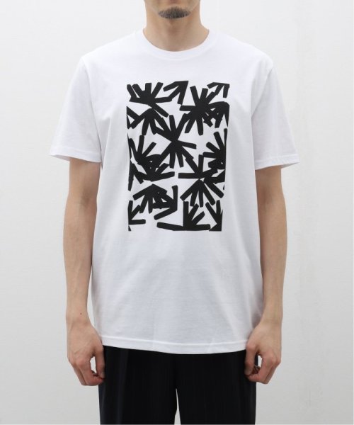 EDIFICE(エディフィス)/SARAH CORYNEN (サラ コリネン)  Tropical Square T－Shirt TROPICALSQUARE/ホワイト