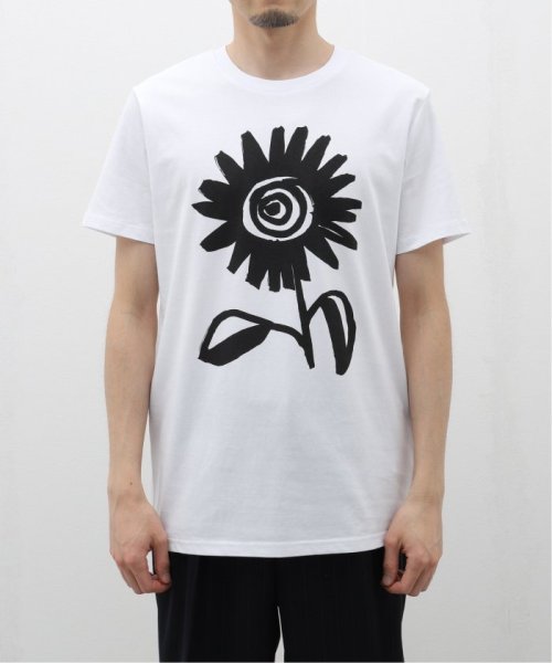 EDIFICE(エディフィス)/SARAH CORYNEN (サラ コリネン) Flower T－Shirt FLOWER/ホワイト