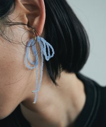 marjour(マージュール)/MAT  BEADS EARRING/ブルー