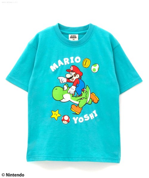 MAC HOUSE(kid's)(マックハウス（キッズ）)/スーパーマリオ プリントTシャツ 22863190/サックス