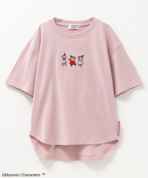 MAC HOUSE(kid's)(マックハウス（キッズ）)/ムーミン谷のなかまたち リトルミイ刺繍Tシャツ 335207212/ピンク