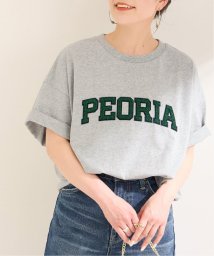 B.C STOCK(ベーセーストック)/ラメ刺繍ロゴTEE/グレー